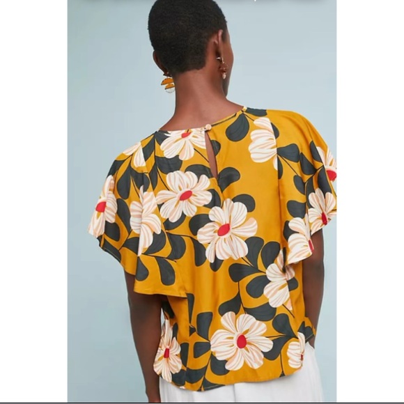 Anthropologie Eva Franco Ikebana Floral Blouse - Picture 3 of 15